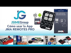 Como usar la app JMA Remotes Pro junto al mando M-BT.