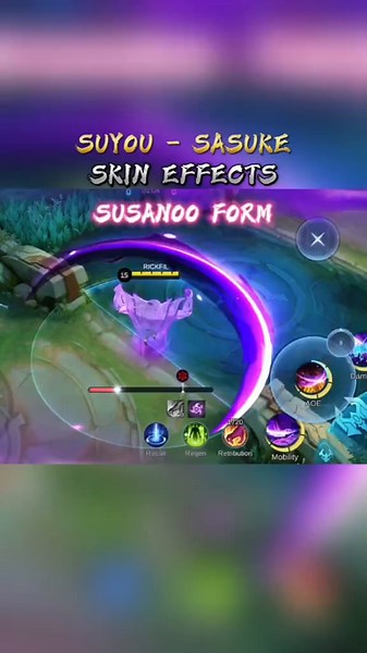 Sasuke Uchiha Skin Mobile Legends Effects