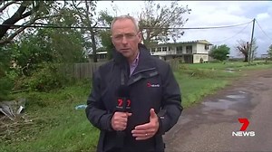Proserpine took a direct hit from Debbie, where roofs were torn from buildings, power was cut and the town isolated by flooding. More: https://yhoo.it/2o5L4o4 #7News | 7NEWS Brisbane