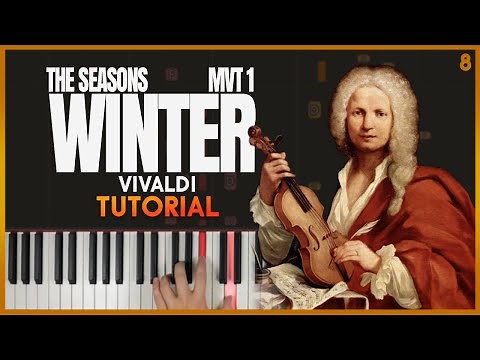 WINTER from 'The Four Seasons' by Vivaldi (Arr. Rousseau) | Piano Tutorial (Part 1)