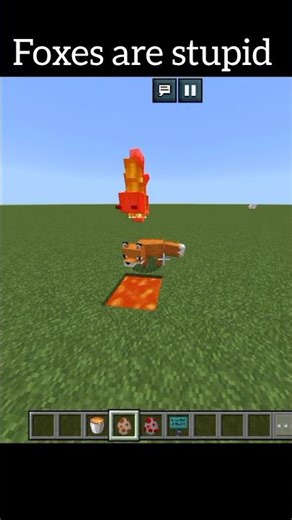 Foxes are also stupid😱 #shorts #viral #trending #minecraft ‪@Hulalalla789‬
