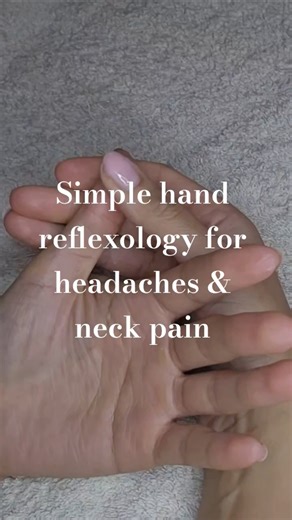 Hand reflexology for headaches neck pain & stress relief #stressrelief #headacherelief #reflexology