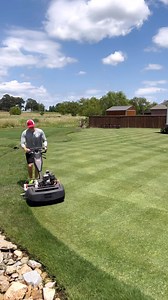 Lawn stripes 101 Also, “JUST MOW IT.” American flag shirts are on TurfMerch now! #lawncare #lawnstripes #lawncarenut | The Lawn Tools