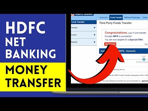 HDFC Bank Net Banking Money / Fund Transfer