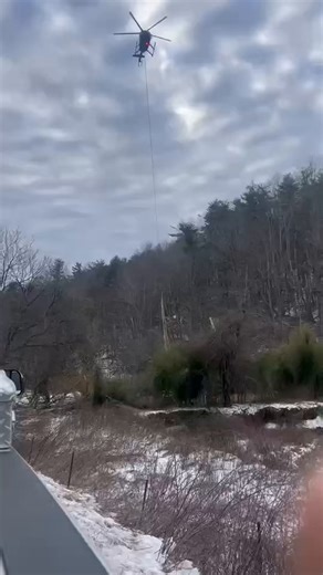 40K views · 369 reactions | Did you know that our crews sometimes use helicopters to assess damage and set poles to accelerate necessary repairs? Our crews are still working around the clock to get the lights back on after Winter Storm Harlow. | Appalachian Power | Facebook