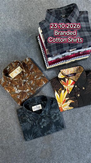 Branded vintage cotton shirts sizes and chest measurements