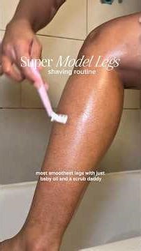 This shaving routine will give you super model legs ✨