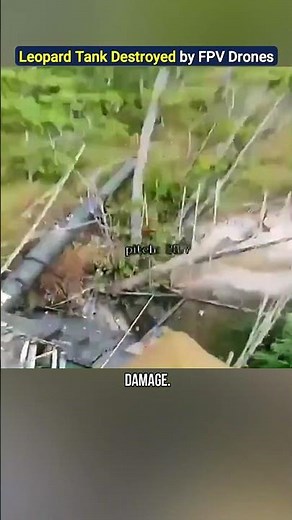 Russian FPV Drone Destroys German Leopard 1A5 Tank!