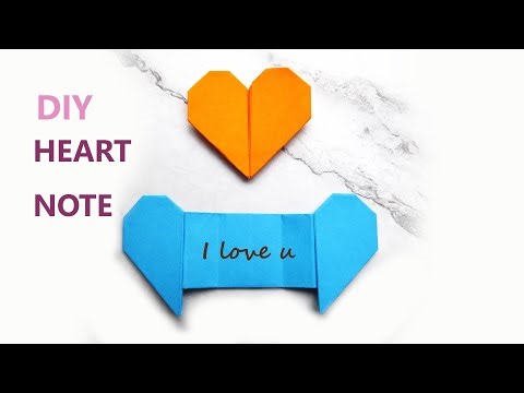 How to Make an Origami Heart Note | Easy Valentine DIY