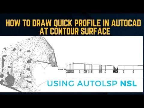 How to draw quick profile of contour surface in autocad