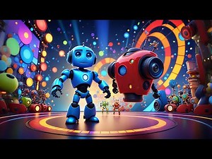 Five Little Robots Say Beep Beep Boo | Fun Robot Song for Kids | Nursery Rhyme for Toddlers