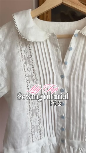 Maria Juterud on Instagram: "Lily Top sewing tutorial part 2. The pattern is available both on Etsy and my website. #sewingpattern #sewing #sewingtutorial"
