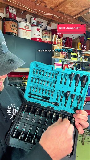 LIBRATON 54PCS Magnetic Nut Driver Set – Impact Drill Bit Kit, Metric & SAE, Perfect Gift for Me @Libraton Tools #Toolbox #Tools #NutDriverSet