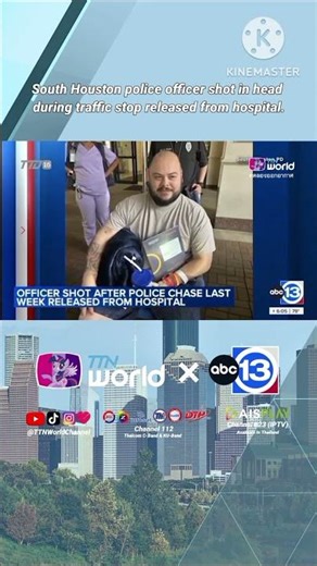 South Houston police officer shot in head during traffic stop released from hospital. #TTNWorld