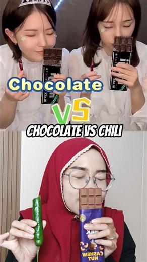 CHOCOLATE VS CHILI #foryou #funny