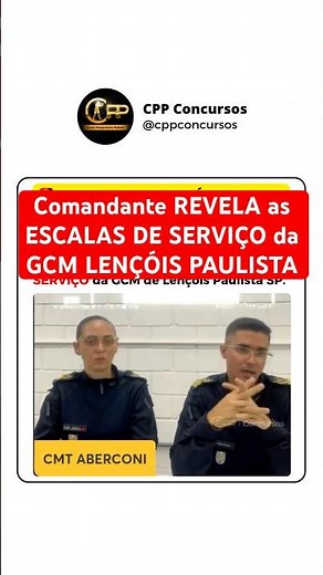 Commander REVEALED the SERVICE SCHEDULES of the Lençóis Paulista SP Municipal Guard 🤯 #Cut