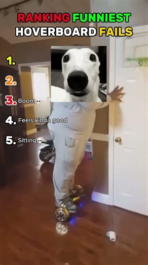 Ranking funniest hoverboard fails💀#ranking #funny #fails #hoverboard #lyrics