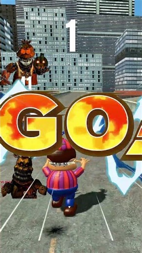 Animatronicos Nightmare Speed Test 2 #shorts #fnaf