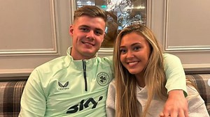 Evan Ferguson's English girlfriend flies to Dublin to cheer him on v Switzerland