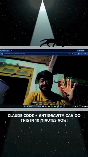 I Built a AR Hand Tracking Interface Using Code🔥 #coding #frontendcourse