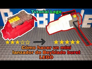 #Beyblade_Burst_Lego Como hacer un mini lanzador de Beyblade Burst de LEGO