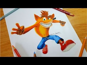 Cómo Dibujar A CRASH BANDICOOT de CRASH BANDICOOT N SANE TRILOGY-MagicBocetos-Tutorial Paso A Paso