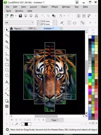 How to create PowerClip Effect in CorelDRAW #aggraphics
