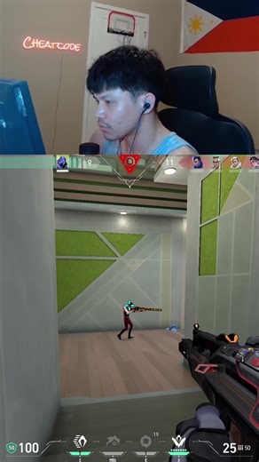 Crosshair Diff (twitch: cheatcode) #valorant #radiant #aim #fyp #pinoy | valorant