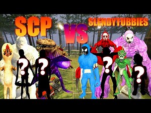 SCP Vs. TEAM SLENDYTUBBIES?? Who is the STRONGEST?? In the game garrys mod!