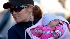 Baby gab Lebensmut - Bergmann sieht Tochter zum ersten Mal