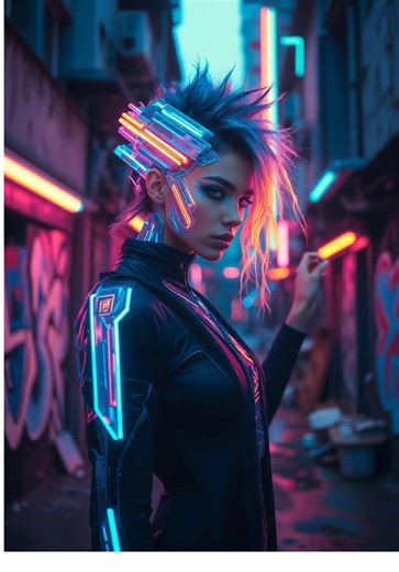 A futuristic woman shaped by artificial intelligence, cyberpunk design, and future technology. Digital art exploring sci-fi aesthetics, tech fashion, and the rise of women in the future of innovation. Power, precision, and feminine energy this is what tomorrow looks like. #futuristicwoman #cyberpunkgirl #aiwoman #aiart #womenintechcheck