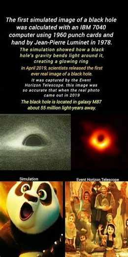 “Black Hole 1978 vs 2019 😱 First Simulation to Real Image!” #shorts #viralshorts #space