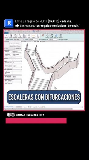 #revit | Escaleras con bifurcaciones