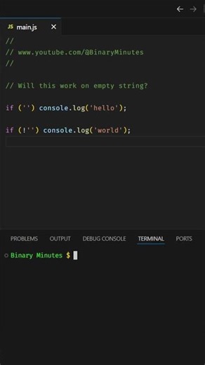 JavaScript | Will this work on empty string