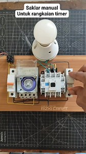 34K views · 481 reactions | how to add a manual switch to the timer circuit #idea #tutorial #electrical | Rizki Craft | Facebook