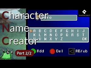 GameMaker Studio 2: Character Name Creator Part 2
