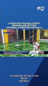 5-year-old Volusia County drum major gets national attention
