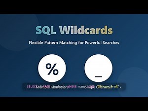 SQL Wildcards: Unleash Powerful Pattern Matching for Beginners! 🔍