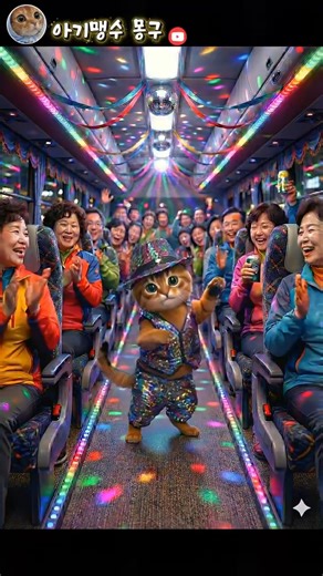 🚌 관광버스 찢어놓은 고양이 ㅋㅋㅋ 구멍난 가슴 막차 🎤 #아기맹수몽구