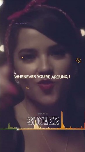 Singing in the shower - Becky G (lyrics) #musiclyrics #shorts