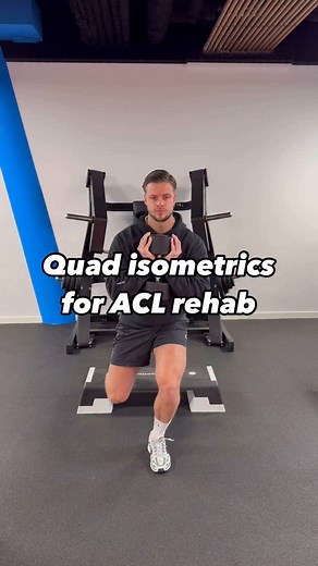 Niklas Eriks | Sport physiotherapy & performance |  QUAD ISOMETRICS FOR ACL REHAB Isometric quadriceps exercises are a fundamental component of ACL rehabilitation. Why are they so... | Instagram