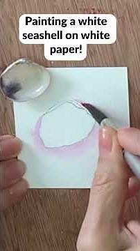 How To Paint A White OBJECT In Watercolor!
