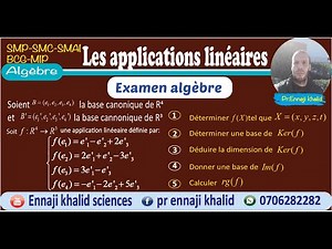 linear applications from R4 to R3 ker(f),Im(f) rg(f) exercise