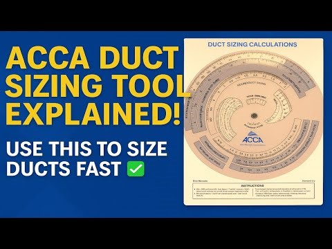 How to Use the ACCA Duct Sizing Calculator | Complete HVAC Guide for Beginners