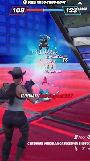 Triple Kill in Fortnite Crazy red vs blue