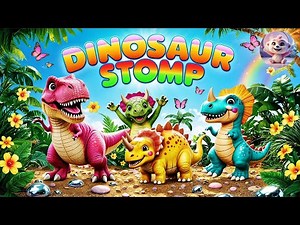 Dinosaur Stomp Song | Fun and Colorful Dino Dance Adventure! #dinosaur