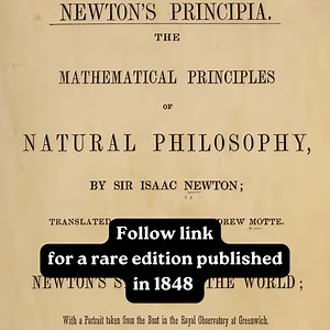 https://tinyurl.com/5bcszwdu - Isaac Newton’s ‘Principia’ First American Edition, 1848 Isaac Newton’s “Philosophiæ Naturalis Principia Mathematica” changed human knowledge about the universe forever. Published #OTD in 1687, it provided explanations for Johannes Kepler’s Laws of Planetary Motions- which Kepler had arrived at empirically. Famously, this is the book where Newton laid out his Laws of Gravitation and Motion. Published originally in Latin, with the first English Translation not arrivi