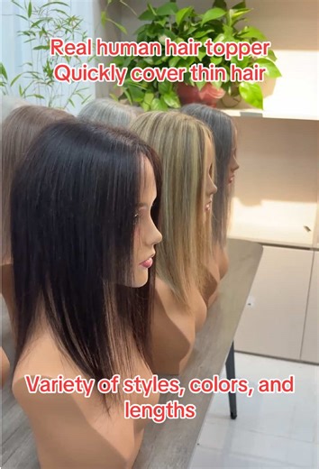 Dealing with hair loss? Topper can help you solve the problem quickly and easily cover thin hair. #mofasalhair #hairtoppersforwomen #hairtoppersforthinninghair #hairtopper #hairtoppers