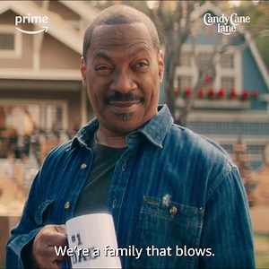 A little Christmas magic, a whole lot of chaos. Eddie Murphy stars in Candy Cane Lane, premiering December 1 on Prime Video. | Amazon Prime Video
