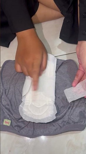 How to use sanitary napkins easily and correctly😇🙏#lempardadu